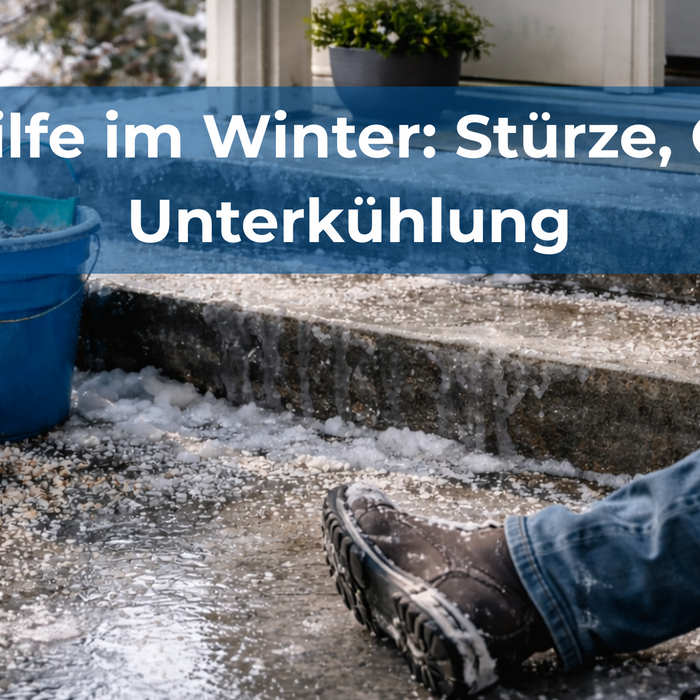 Erste Hilfe im Winter: Stürze, Glätte & Unterkühlung