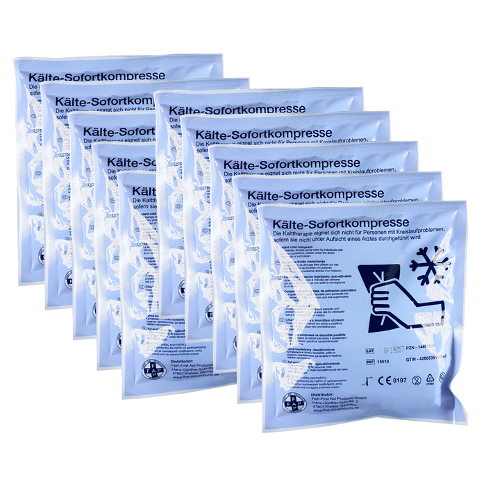 Kälte-Sofort-Kompresse – schnelle Kühlung bei Verletzungen – Einweg – 15×17 cm