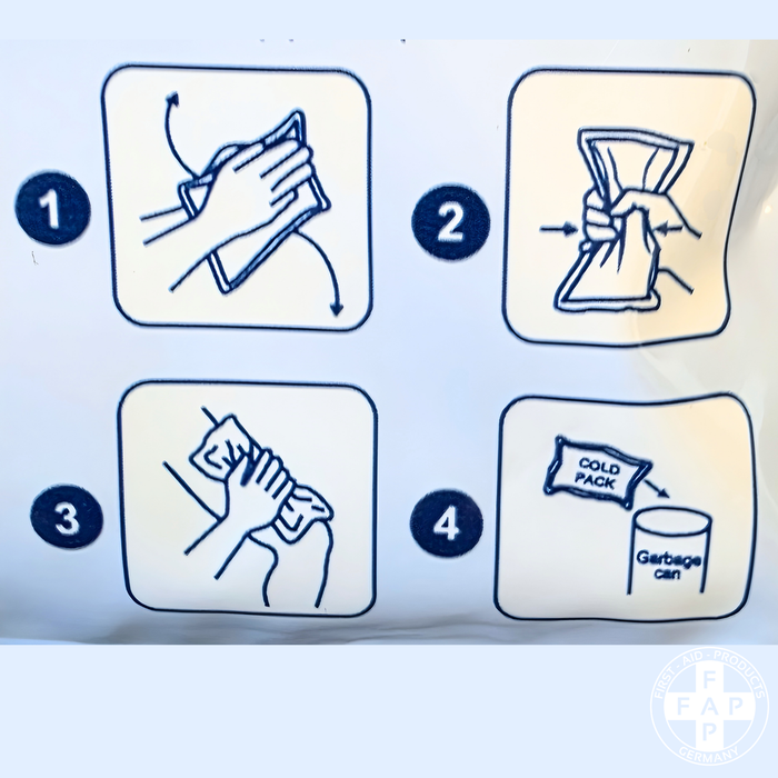 Kälte-Sofort-Kompresse – schnelle Kühlung bei Verletzungen – Einweg – 15×17 cm