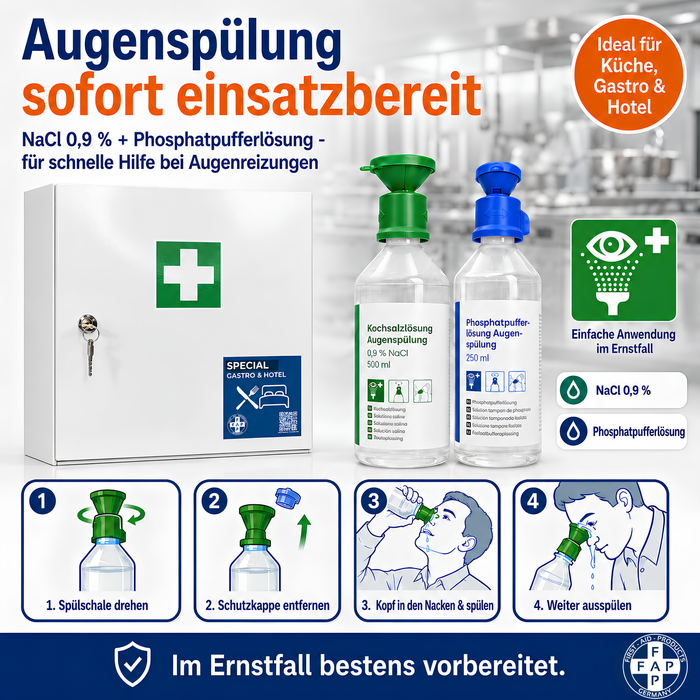 Erste-Hilfe-Schrank Gastronomie & Hotel DIN 13157 - eintürig