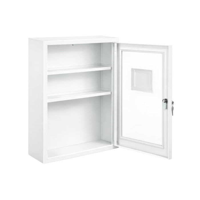 Augenspülschrank leer - Sichtfenster, Metall, abschließbar - 46 × 30 × 14 cm