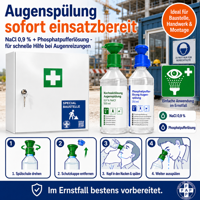Erste-Hilfe-Schrank Baustelle DIN 13157 - eintürig