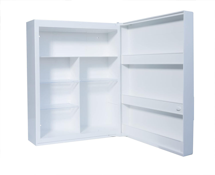 Verbandschrank K, leer – Kunststoff, 10 Fächer, Schloss - für DIN 13157 - FAP First Aid Products  - Innenansicht