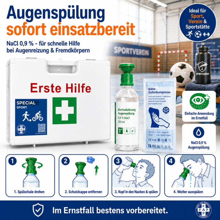 Erste-Hilfe-Koffer Sport DIN 13157 - weiß
