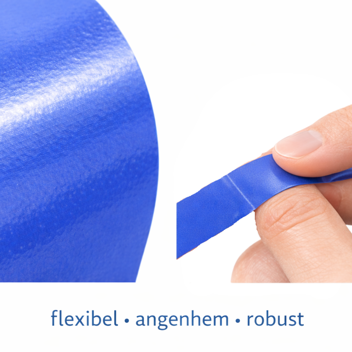 Noba Rudadetec - detektierbare Pflasterstrips - 2,0 x 12,0 cm, blau, 100 Stück