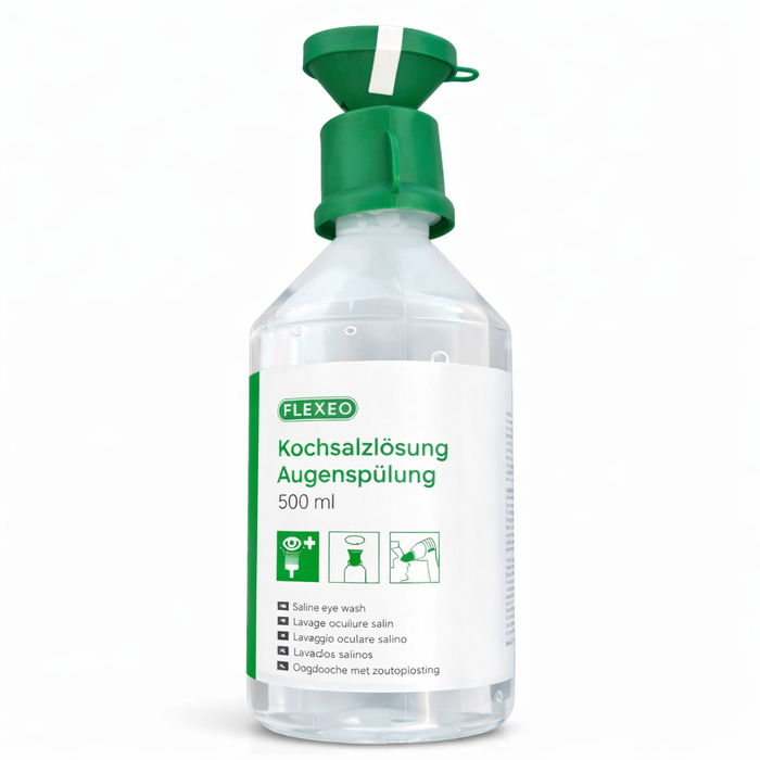 Augenspülung NaCl 0,9% 500 ml (Kochsalzlösung) - Notfall Fremdkörper im Auge