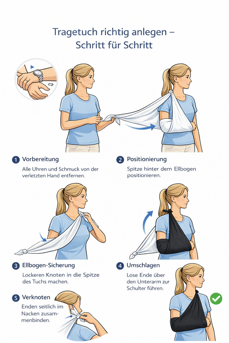 Armtragetuch Dreiecktuch von Noba - 136 x 96 x 96 cm