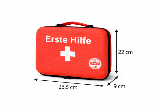 Betriebsverbandkasten DIN 13157 – Erste-Hilfe-Koffer Füllung Im Orangen Koffer, Für Betriebe & Werkstätten