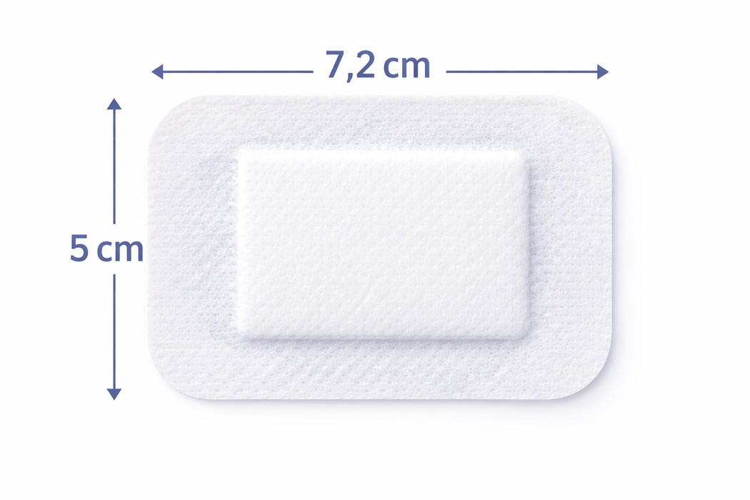 Cosmopor E steriler, selbsthaftender Wundverband, 50 Stück, 7,2 x 5 cm