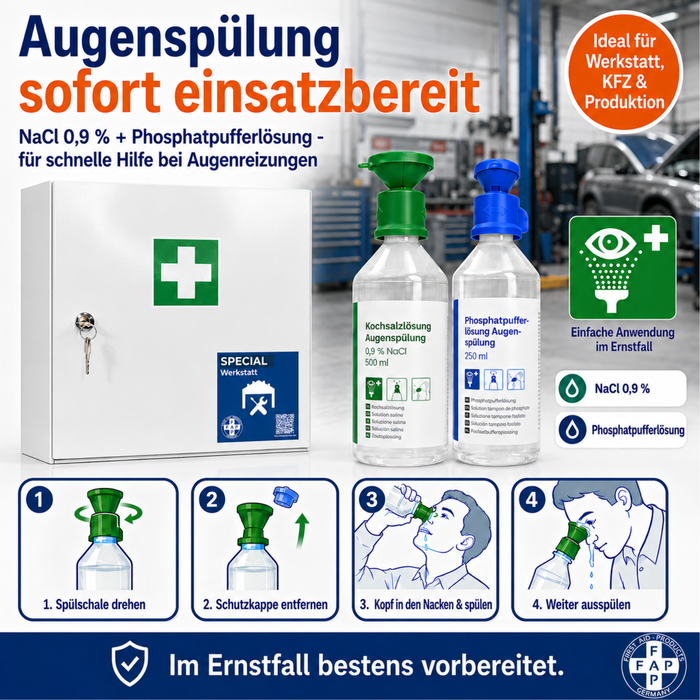 Erste-Hilfe-Schrank Werkstatt DIN 13157 - eintürig