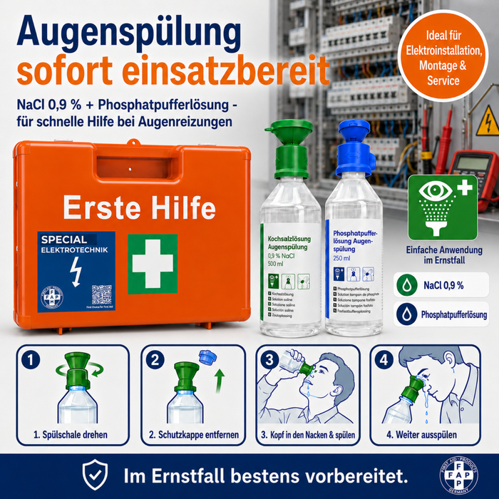 Erste-Hilfe-Koffer Elektrotechnik DIN 13157 - orange