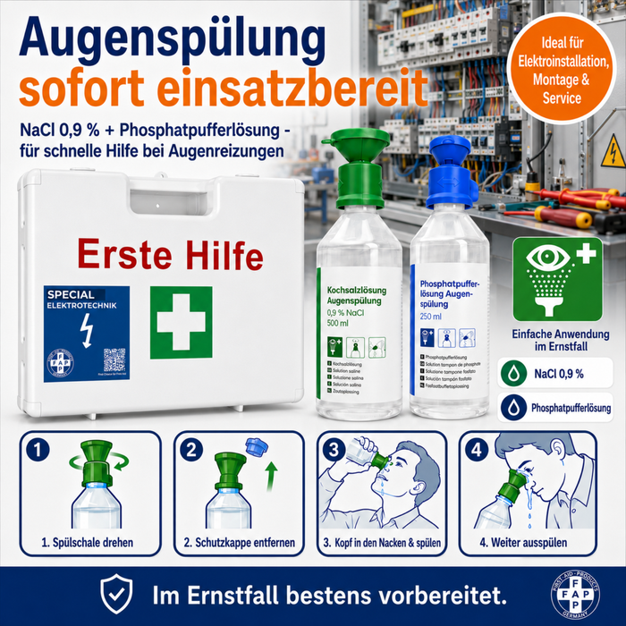 Erste-Hilfe-Koffer Elektrotechnik DIN 13157 - weiß