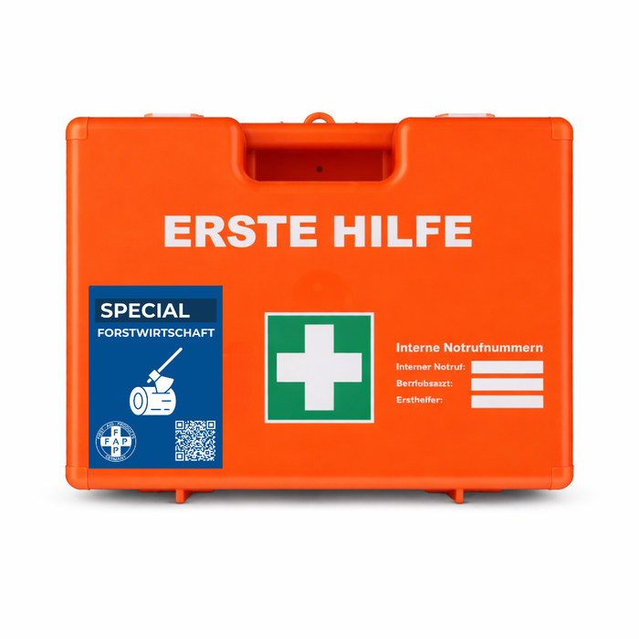 Erste-Hilfe-Koffer Forstwirtschaft DIN 13157 - orange