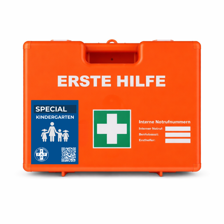 Erste-Hilfe-Koffer Kindergarten & Kita DIN 13157 - orange