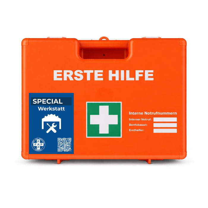 Erste-Hilfe-Koffer Werkstatt DIN 13157 - orange