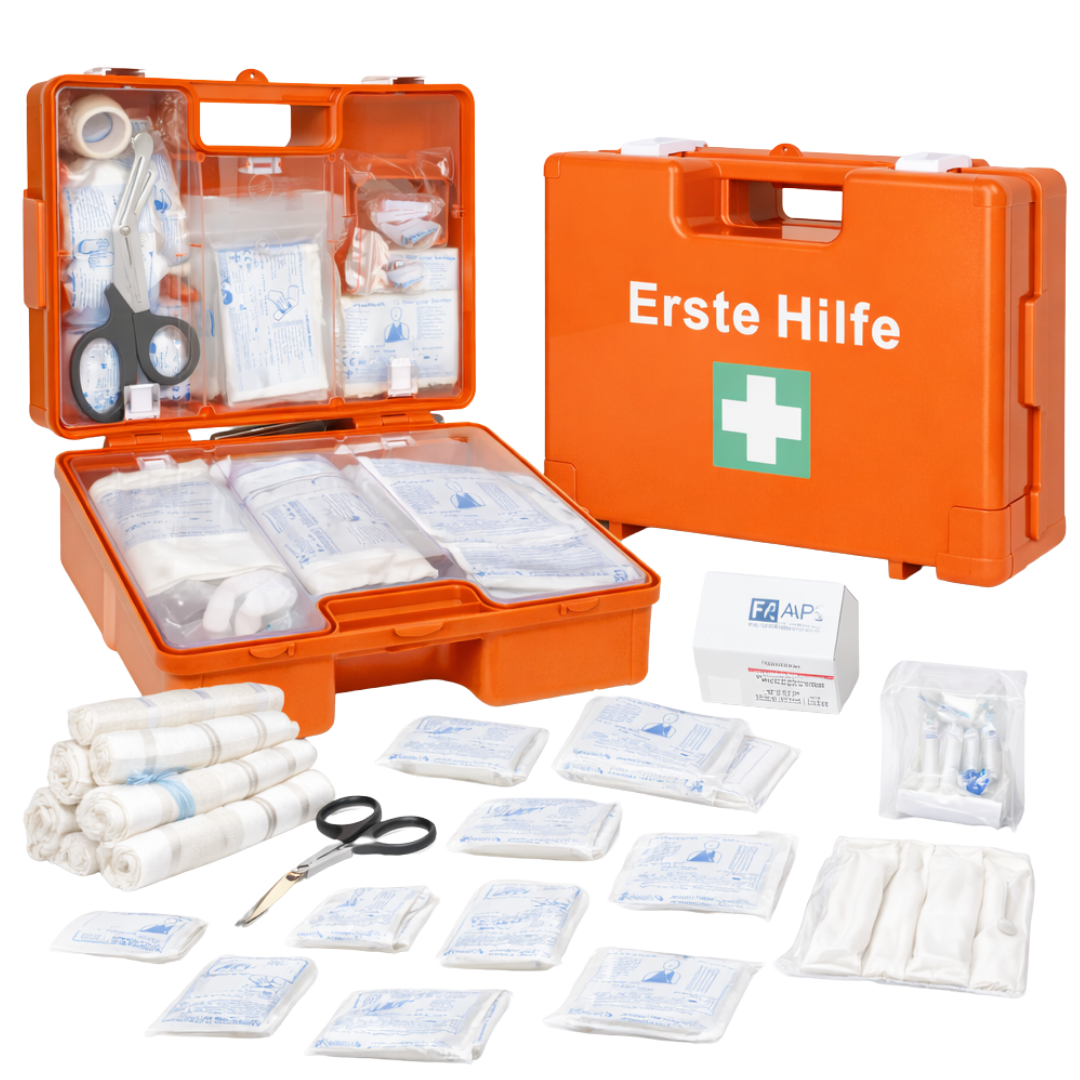 Erste-Hilfe-Koffer mit DIN 13169, große Füllung