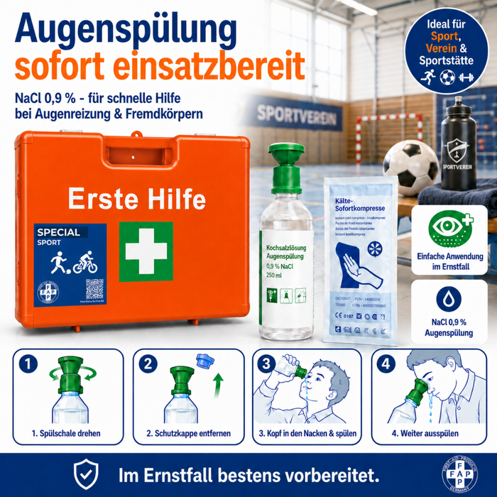 Erste-Hilfe-Koffer Sport DIN 13157 - orange