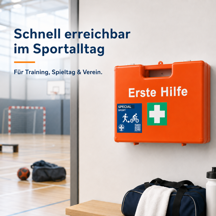 Erste-Hilfe-Koffer Sport DIN 13157 - orange