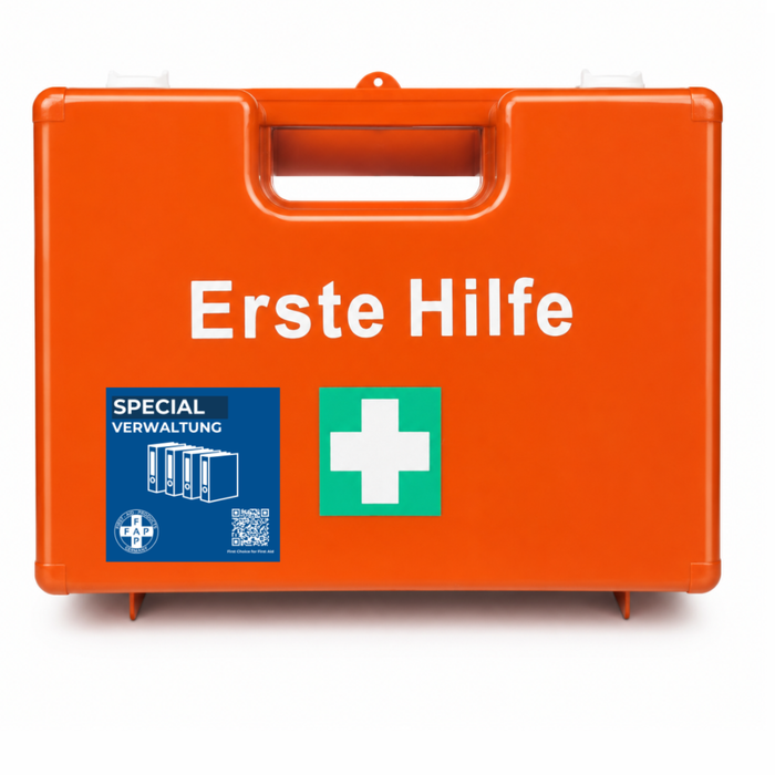 Erste-Hilfe-Koffer Verwaltung & Büro DIN 13157 - orange