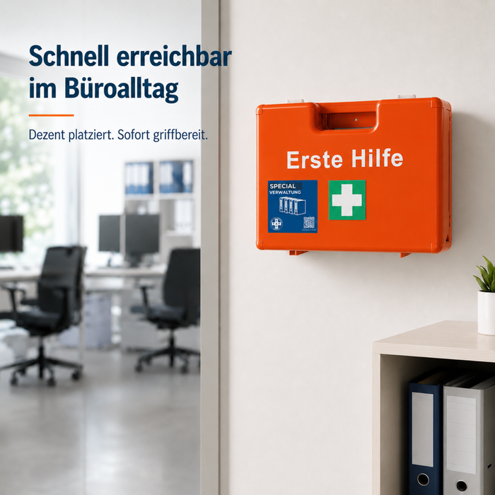 Erste-Hilfe-Koffer Verwaltung & Büro DIN 13157 - orange