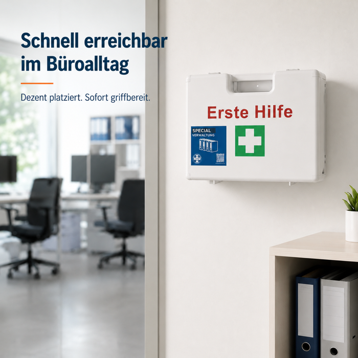 Erste-Hilfe-Koffer Verwaltung & Büro DIN 13157 - weiß
