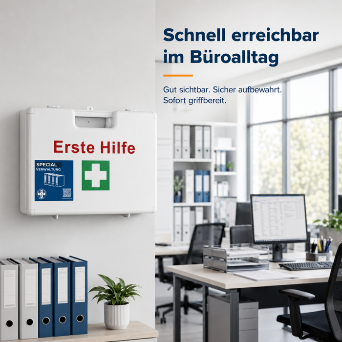 Erste-Hilfe-Koffer Verwaltung & Büro DIN 13157 - weiß