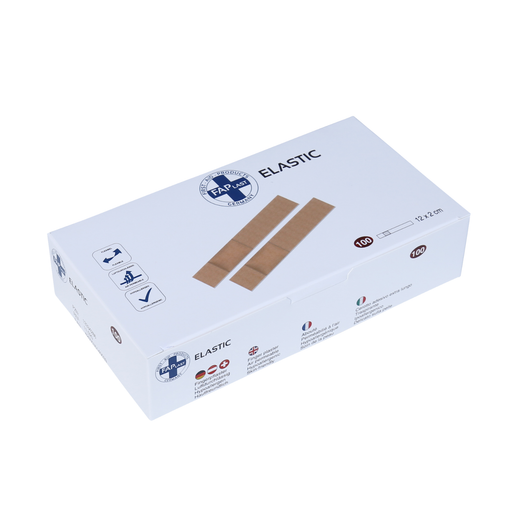 Fingerpflaster ELASTIC – atmungsaktiv, elastisch & hypoallergen – für Fingerwunden – 100 Stück