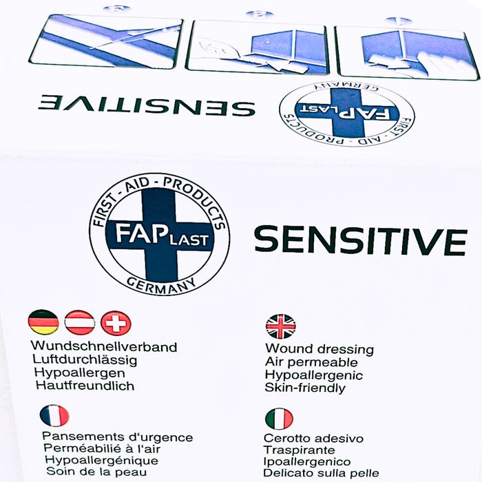 Wundschnellverband SENSITIVE - latexfrei - Wundpflaster (6 cm x 5 m) - Seitenansicht