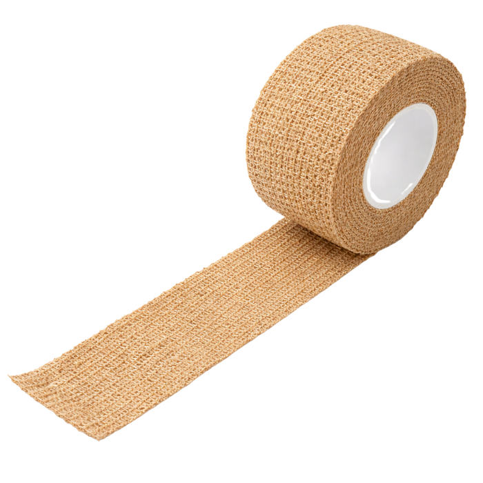 Finger-Schnellverband beige - elastisch , selbsthaftend (kohäsiv), wasserfest – 2,5 cm x 5 m