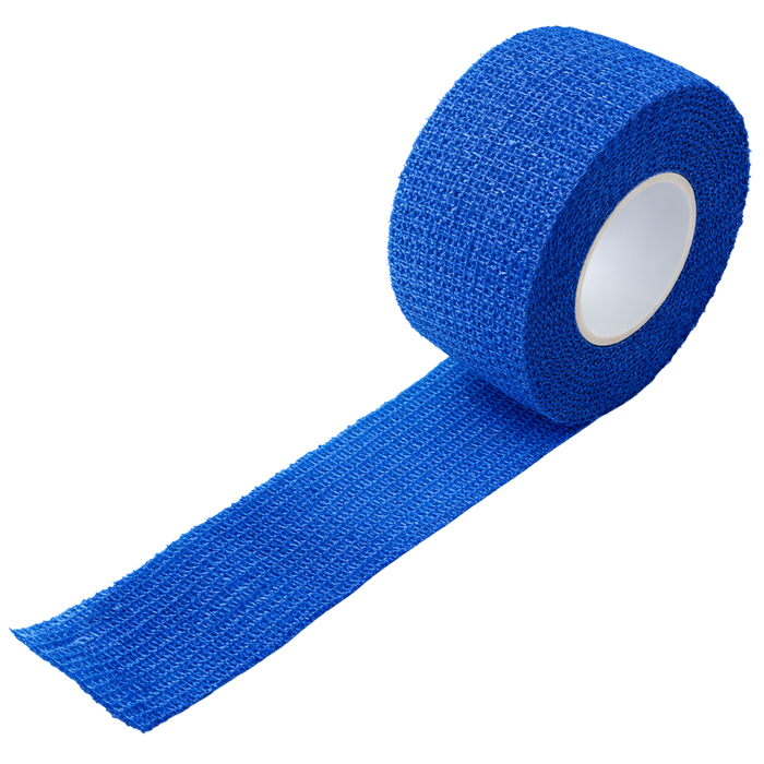 Finger-Schnellverband blau - elastisch (kohäsiv), selbsthaftend, wasserfest – 2,5 cm × 5 m