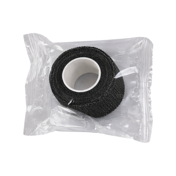 Finger-Schnellverband schwarz - elastisch , selbsthaftend (kohäsiv), wasserfest – 2,5 cm × 5 m
