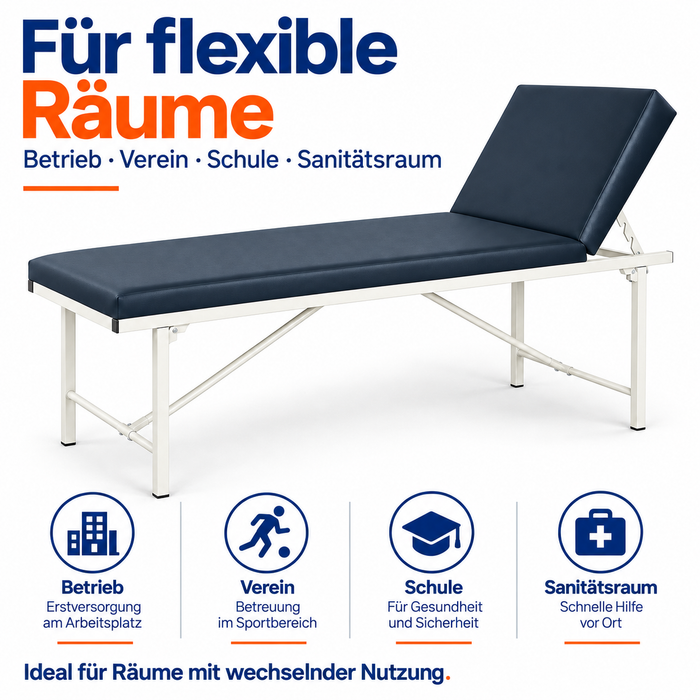 FAP Untersuchungsliege klappbar 2-teilig - mit einklappbaren Beinen