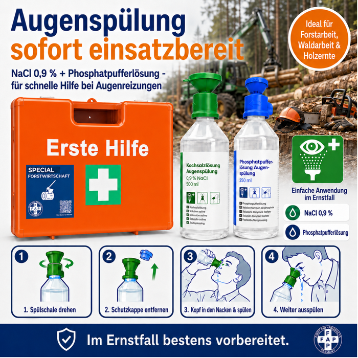 Erste-Hilfe-Koffer Forstwirtschaft DIN 13157 - orange