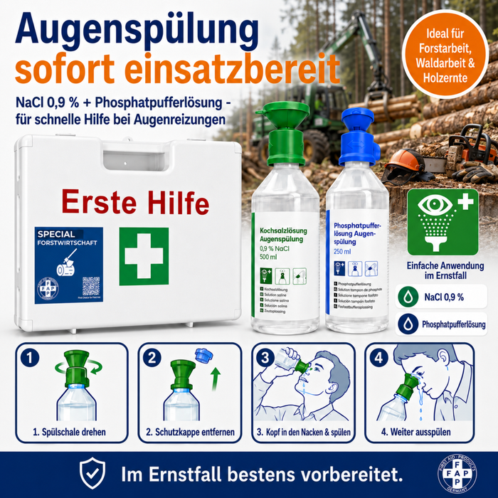 Erste-Hilfe-Koffer Forstwirtschaft DIN 13157 - weiß