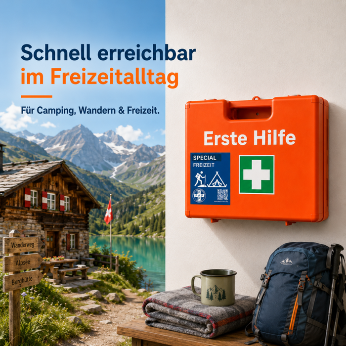 Erste-Hilfe-Koffer Freizeit DIN 13157 - orange