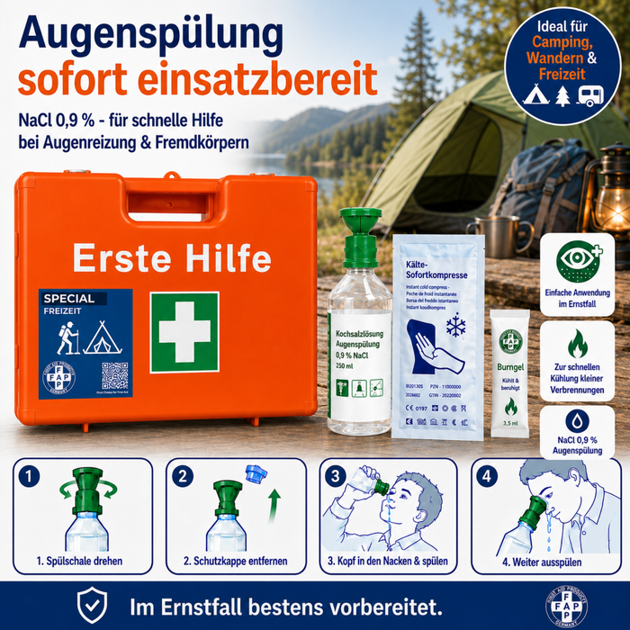 Erste-Hilfe-Koffer Freizeit DIN 13157 - orange