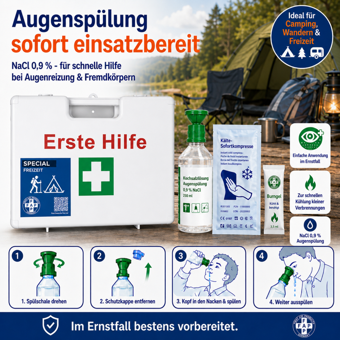 Erste-Hilfe-Koffer Freizeit DIN 13157 - weiß