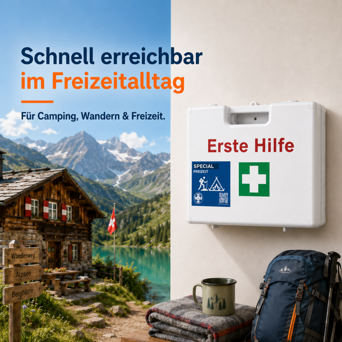 Erste-Hilfe-Koffer Freizeit DIN 13157 - weiß