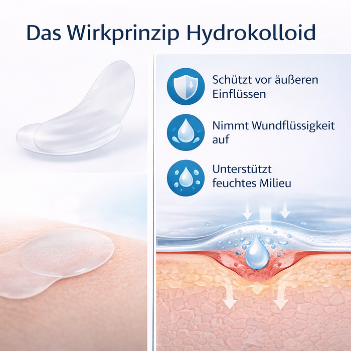 Herpes-Patches transparent - Hydrokolloid-Patches - einzeln hygienisch verpackt