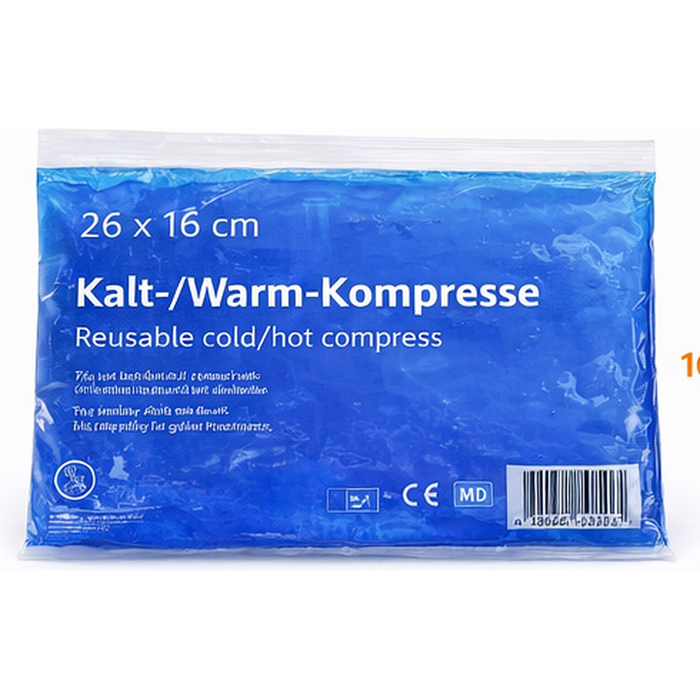 Kalt-Warm Mehrfachkompressen blau - 10er Pack, 26 × 16 cm - Wiederverwendbare Kühl- & Wärmekompresse für größere Körperpartien
