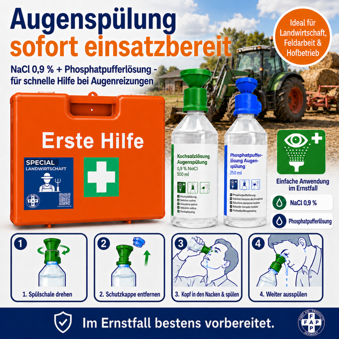 Erste-Hilfe-Koffer Landwirtschaft DIN 13157 - orange