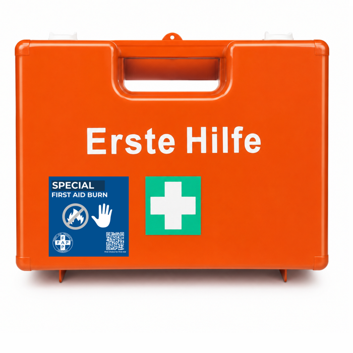 Erste-Hilfe-Koffer Arbeiten mit Hitze & Feuer DIN 13157 - orange