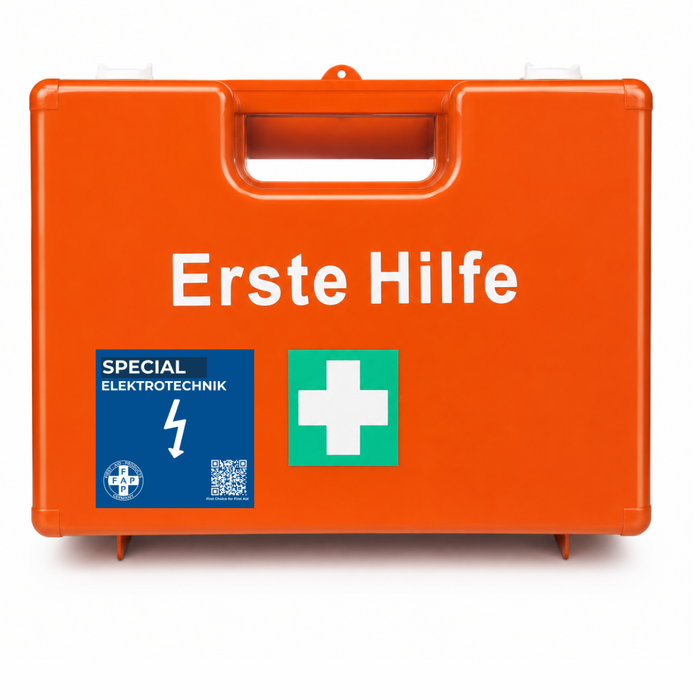 Erste-Hilfe-Koffer Elektrotechnik DIN 13157 - orange