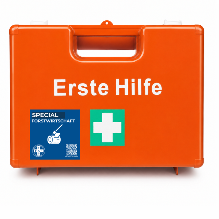 Erste-Hilfe-Koffer Forstwirtschaft DIN 13157 - orange