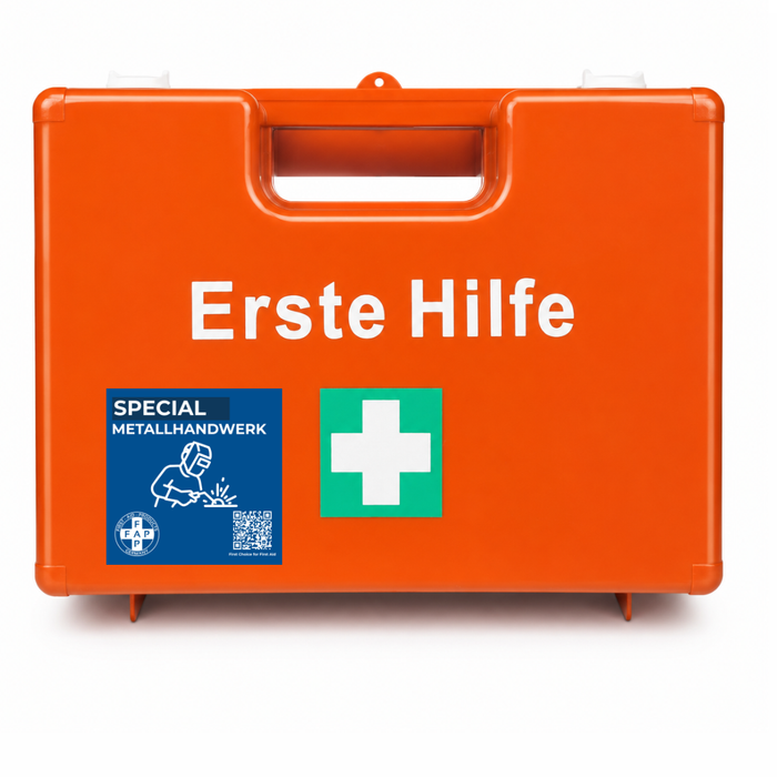 Erste-Hilfe-Koffer Metallhandwerk DIN 13157 - orange