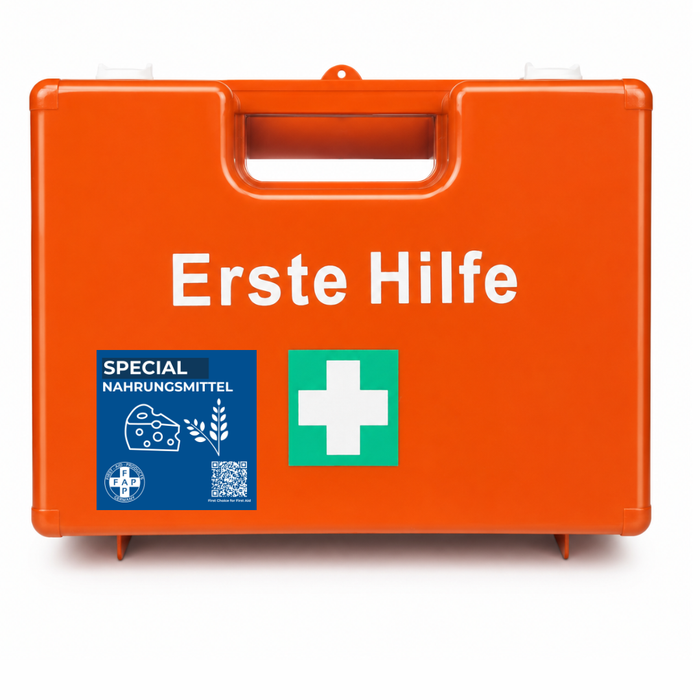 Erste-Hilfe-Koffer Nahrungsmittelverarbeitung DIN 13157 - orange