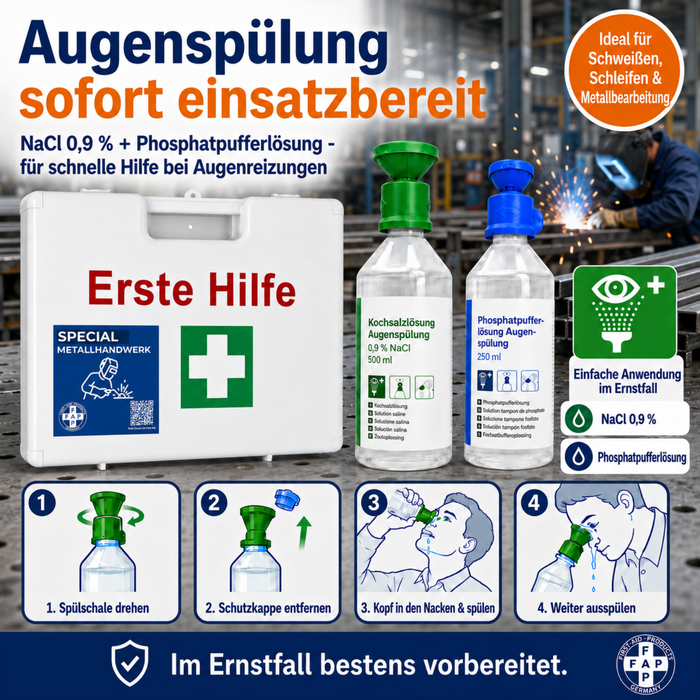Erste-Hilfe-Koffer Metallhandwerk DIN 13157 - weiß