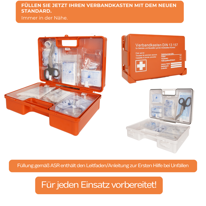 Nachfüllset DIN 13157:2021 (85-teilig) für Erste-Hilfe Koffer & Verbandkasten