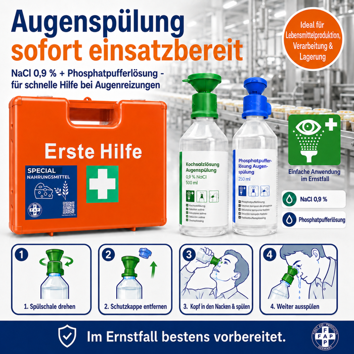 Erste-Hilfe-Koffer Nahrungsmittelverarbeitung DIN 13157 - orange