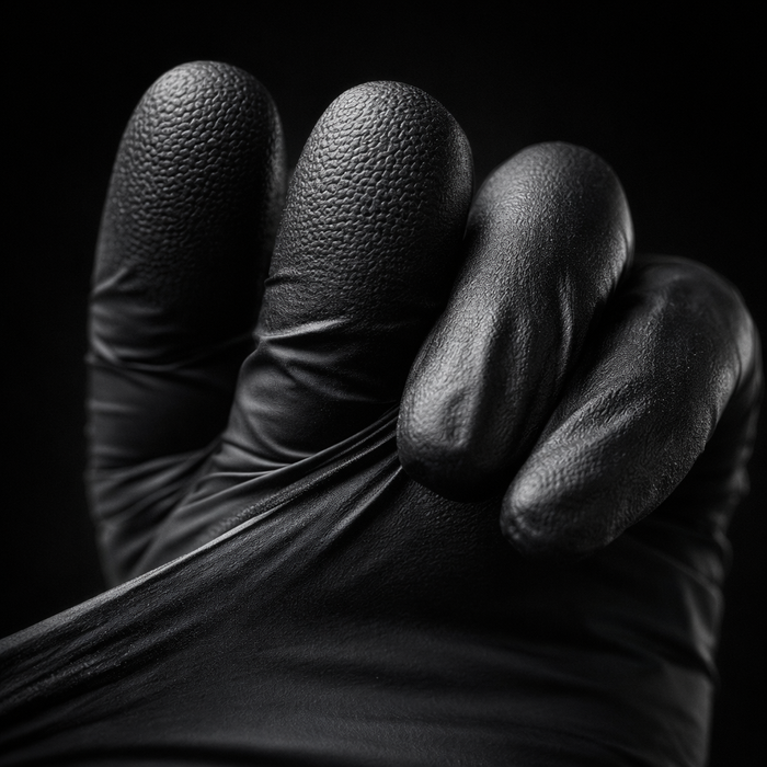 Nitril Black Plus Einmalhandschuhe puderfrei - schwarz - AQL 1,5 - Chemikalienschutz Typ B - Größen S-XL - 100 Stück